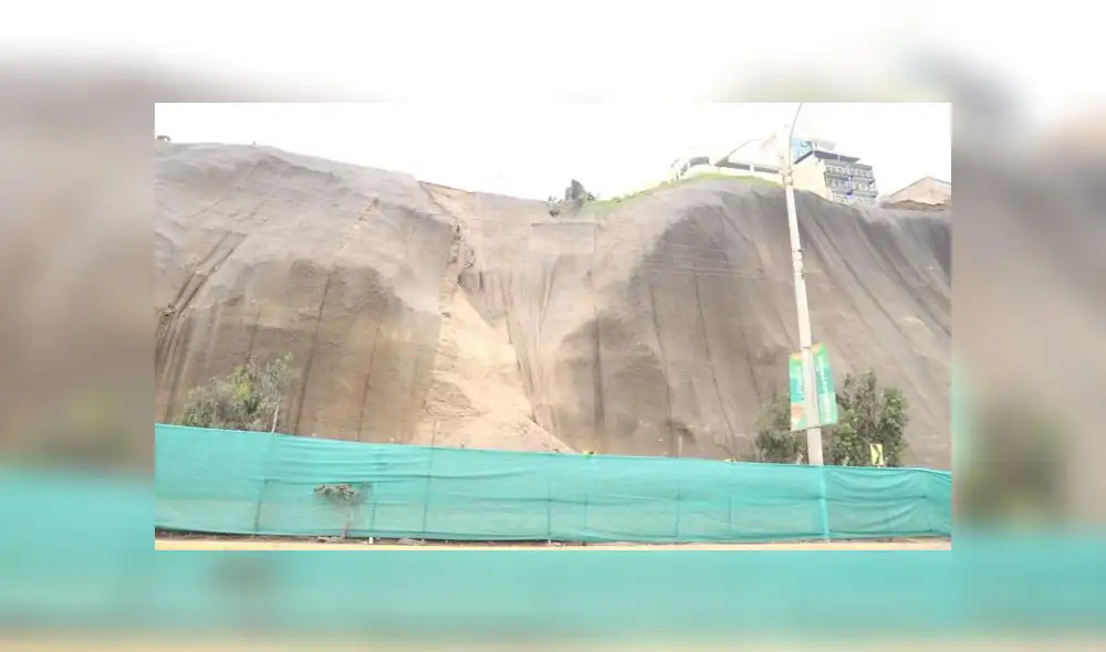 Geomallas en acantilados habrían sido fijadas con material de relleno inestable. (Foto: Municipalidad de Magdalena del Mar) Geomallas en acantilados habrían sido fijadas con material de relleno inestable. (Foto: Municipalidad de Magdalena del Mar)