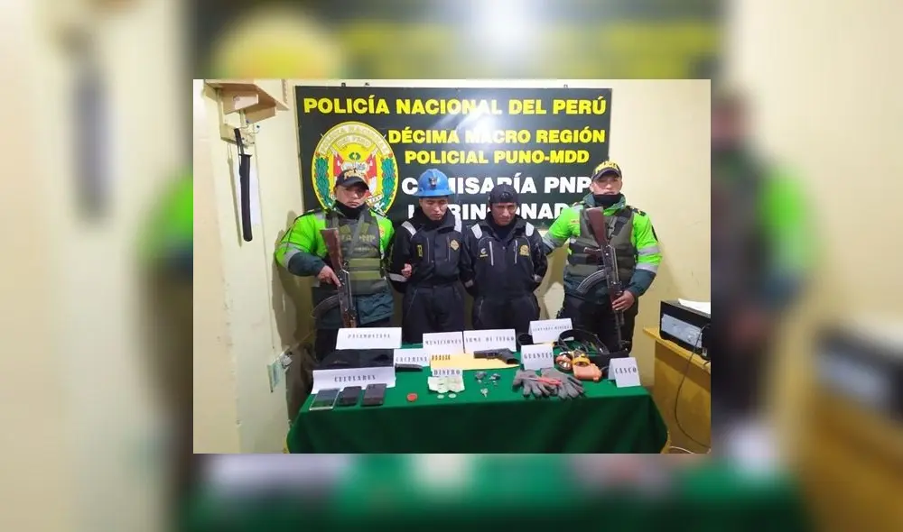 Capturan a 3 integrantes de peligrosa banda de ladrones en La Rinconada Capturan a 3 integrantes de peligrosa banda de ladrones en La Rinconada