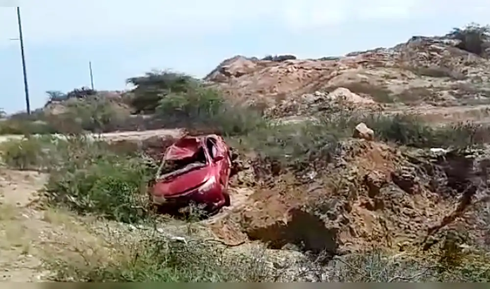 Chofer salva de morir en accidente de tránsito camino a Lobitos 