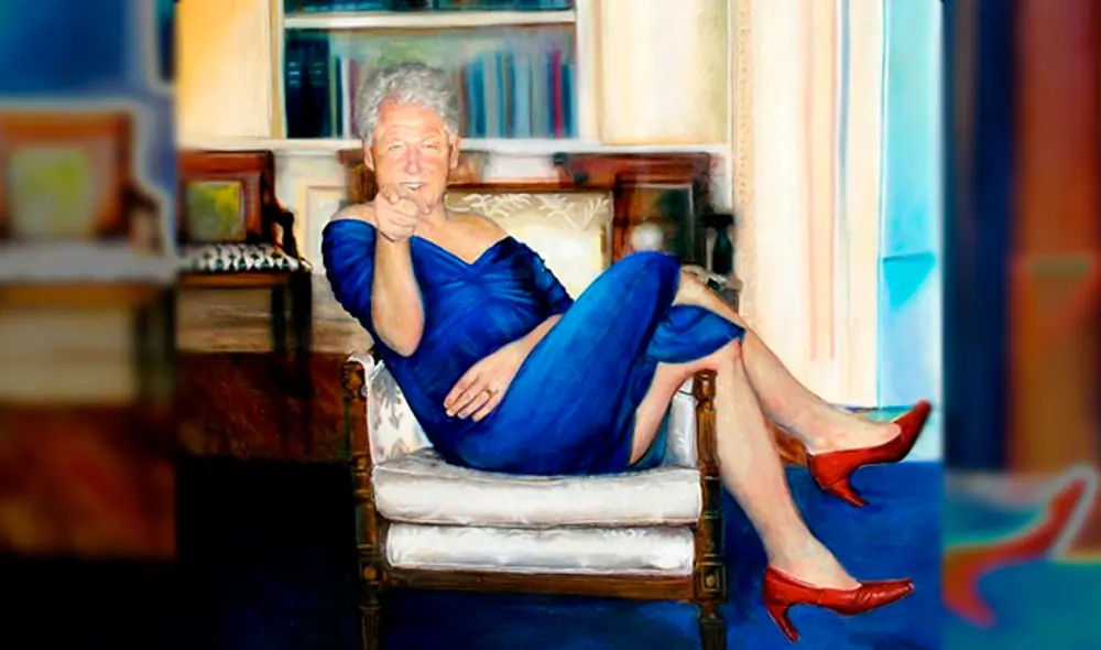 pintura bill clinton