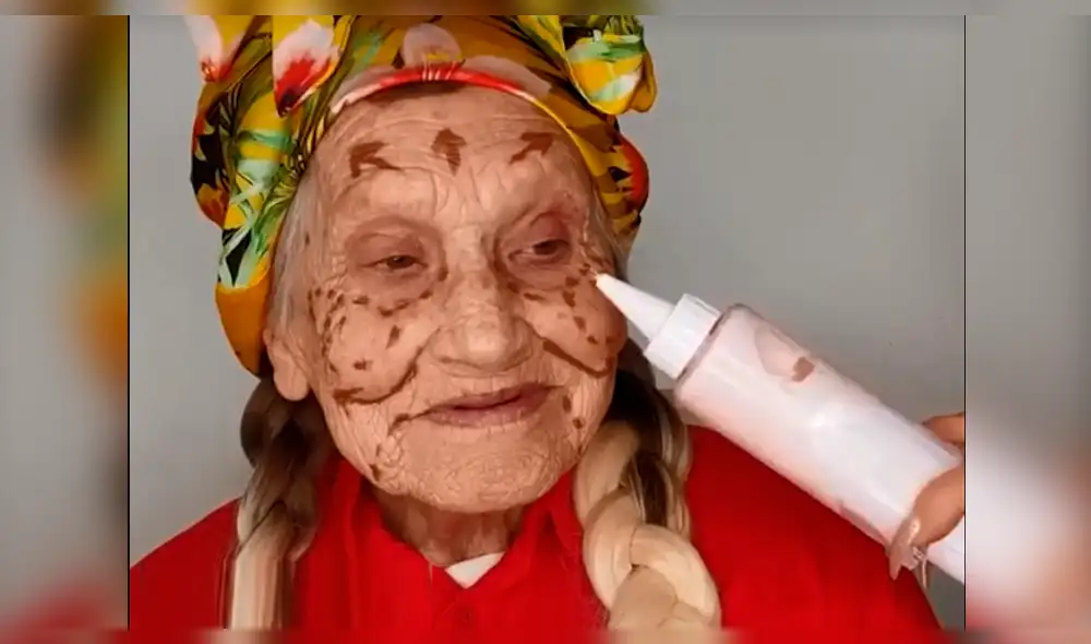 Facebook: colocan maquillaje a una abuela y ahora luce como de 20 años [VIDEO]
