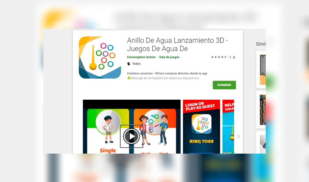 El juego está disponible en la Play Store. Foto: Captura.