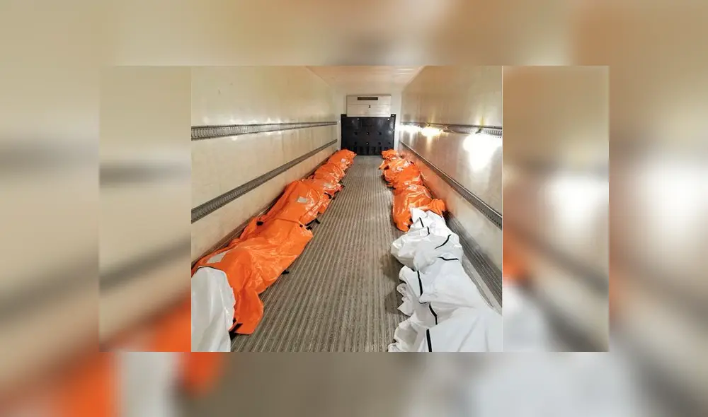 Interior de uno de los montacargas. Foto: Twitter Interior de uno de los montacargas. Foto: Twitter