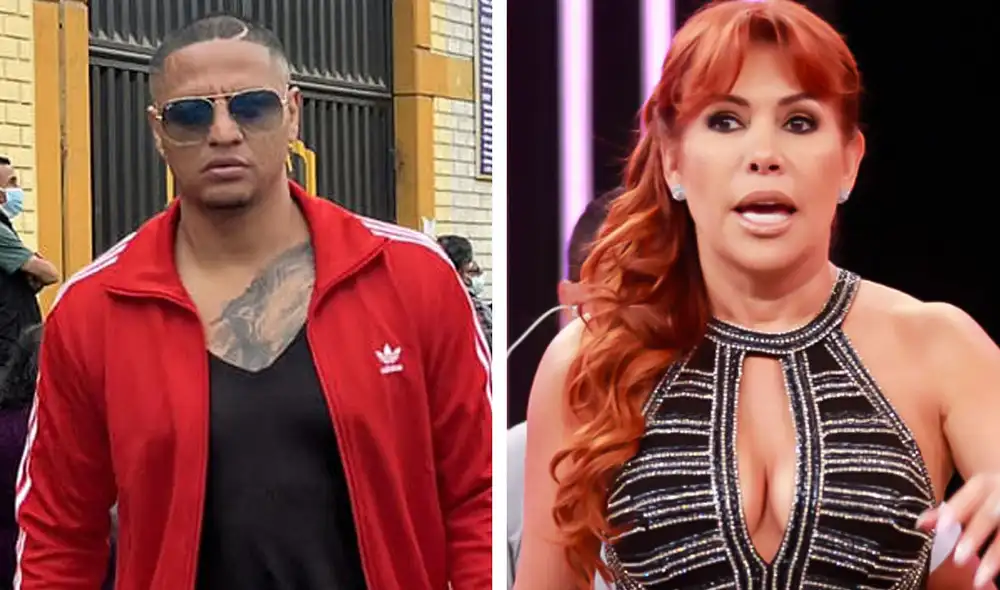 Jonathan Maicelo y Magaly Medina se volvieron tendencia en las redes sociales. Foto: Facebook Jonathan Maicelo/captura ATV