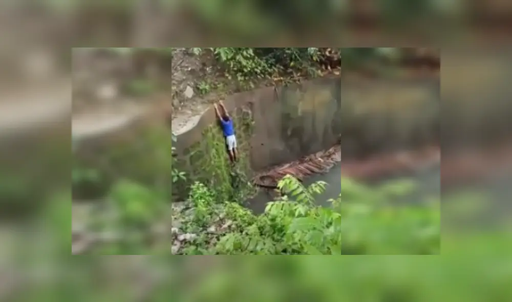 Desliza para ver más imágenes que muestran el valiente gesto de este menor. (captura / YouTube)