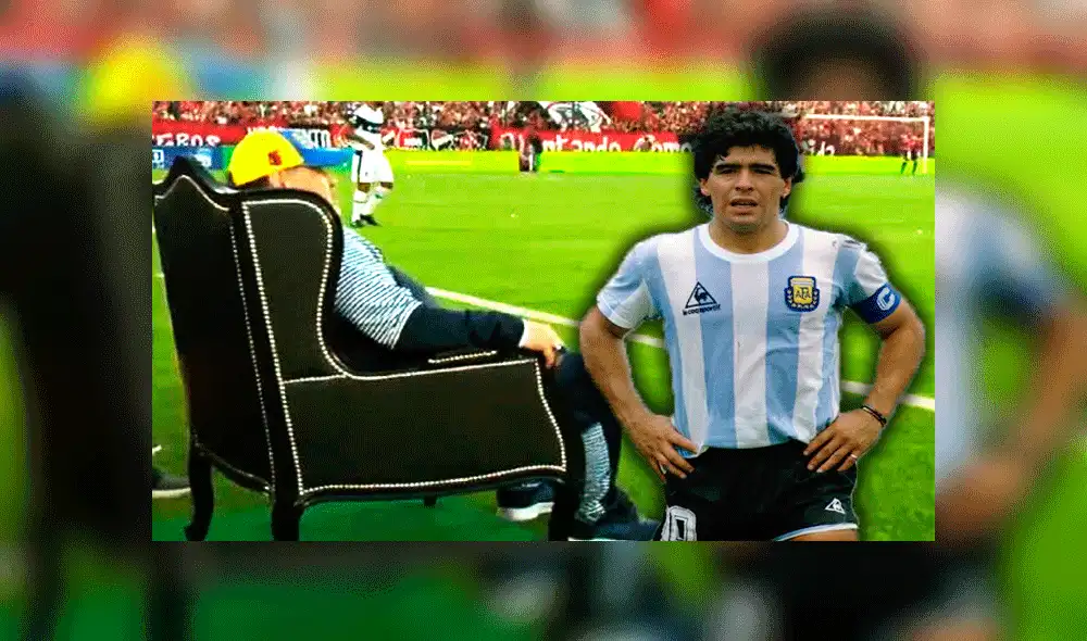 Cumpleaños 59 de Maradona: la historia del astro argentino que dirigió un partido en un ‘trono’ [VIDEO] 