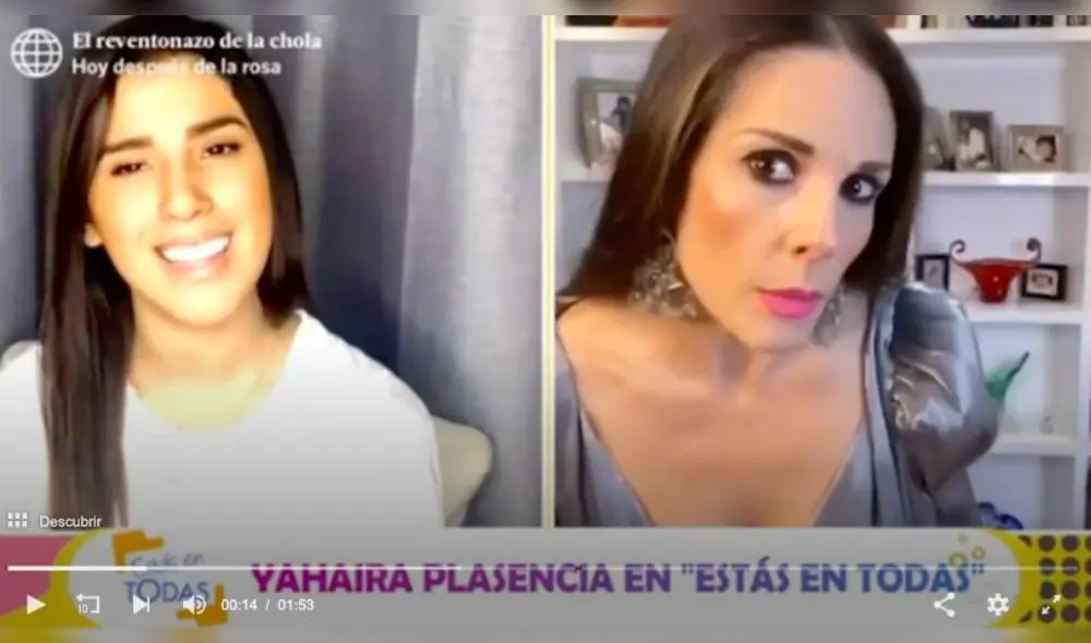 La rimense aclaró que la operación fue debido a un problema de salud: “Me han operado, sí, pero de los riñones”. (Foto: Captura)