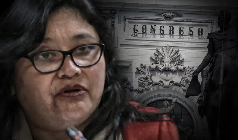 Janet Sánchez fue presidenta de la Comisión de Ética del Congreso. Composición: La República.