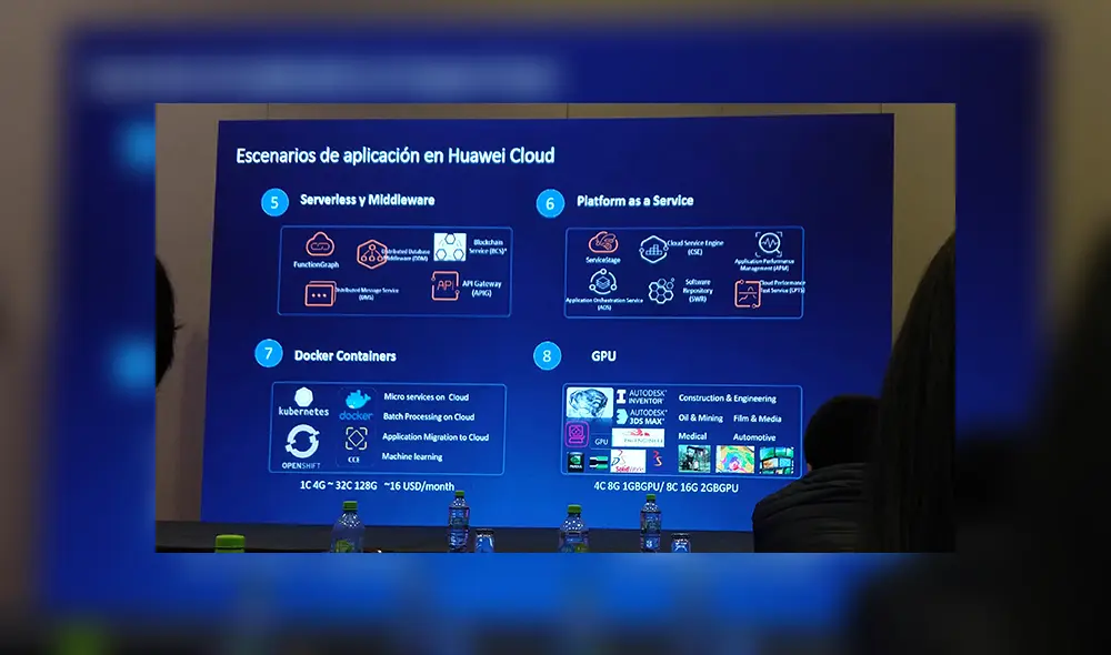 Escenarios de aplicación en Huawei Cloud. | Foto: Carol Larrain