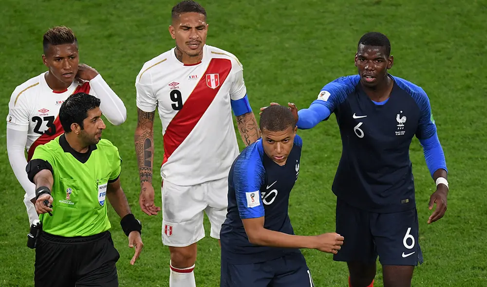 Perú y Francia se enfrentaron por la segunda fecha del grupo C del Mundial Rusia 2018. | Foto: AFP