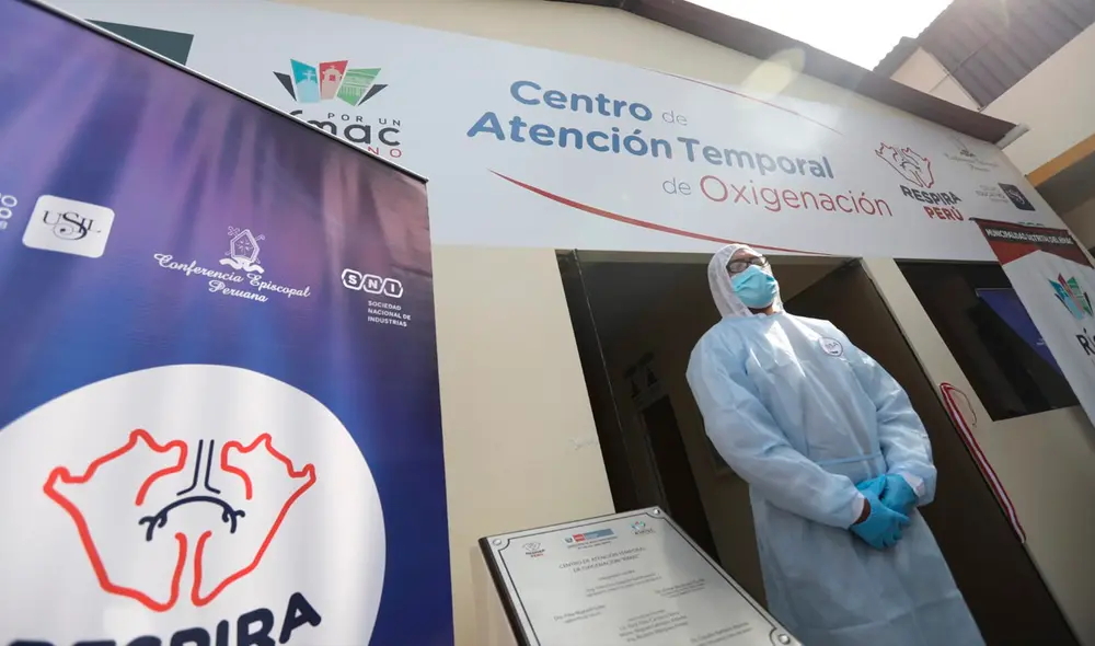 Inauguran centro de atención temporal de oxigenación. Foto: Jorge Cerdán/ La República