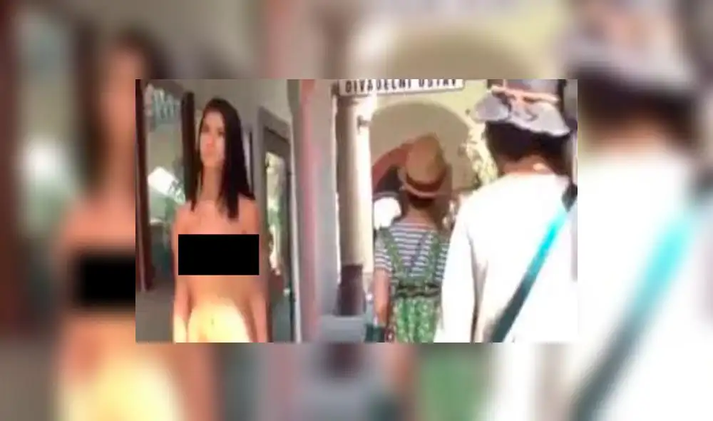 YouTube: modelo caminó desnuda por las calles de Praga y reacción de los ciudadanos la sorprendió [VIDEO]