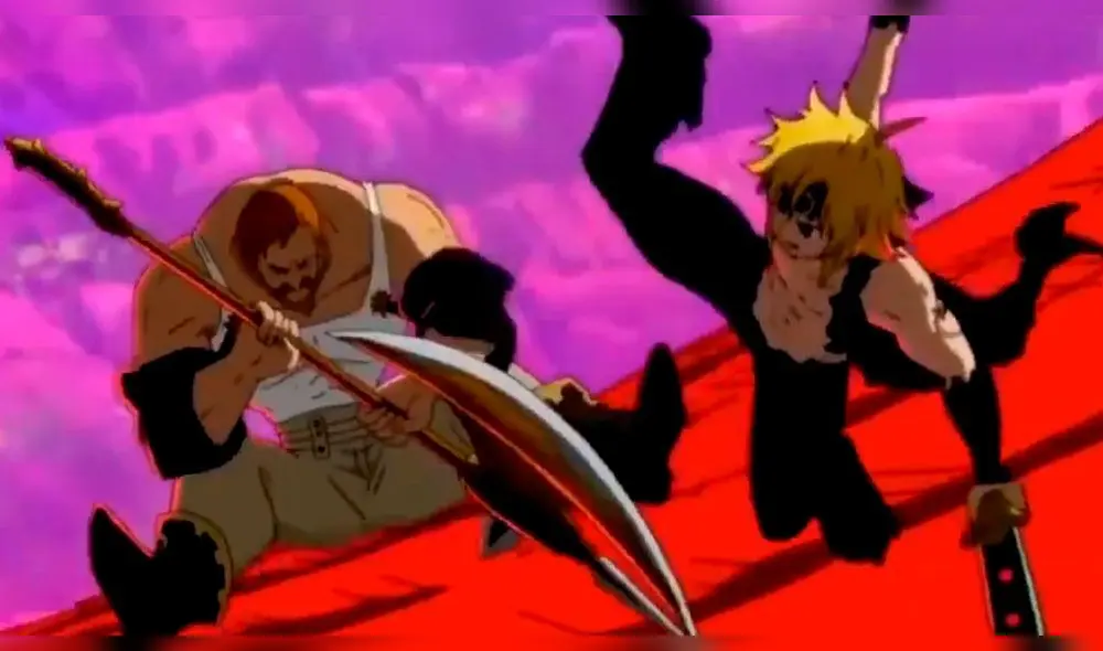 El capítulo 12 de la tercera temporada dio comienzo a la épica batalla entre Meliodas y Escanor. Foto: Captura El capítulo 12 de la tercera temporada dio comienzo a la épica batalla entre Meliodas y Escanor. Foto: Captura