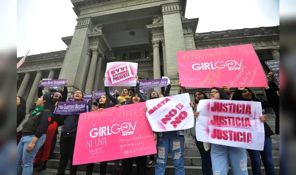 Marcha a un año de la muerte de Eyvi Ágreda [FOTO]