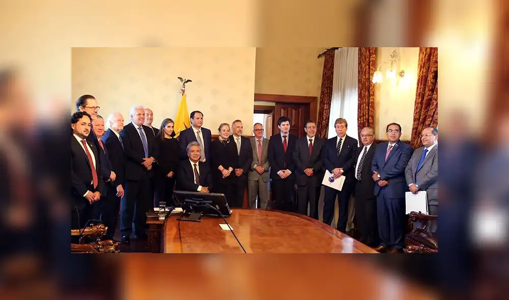 Lenín Moreno recibió a delegación de la SIP tras 14 años de pedidos
