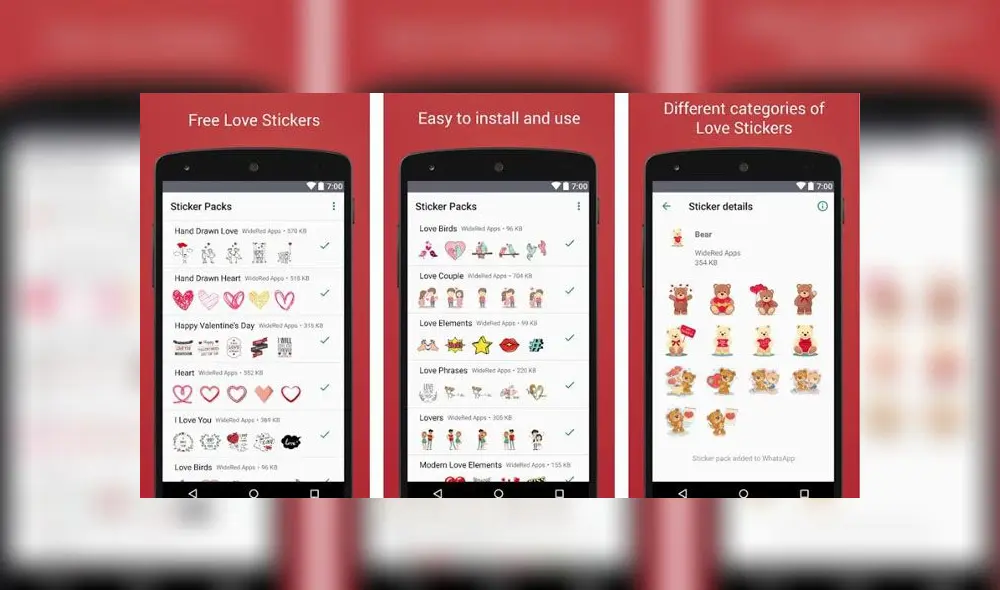 En las apps que te sugerimos descargar, encontrarás cosas como corazones, besos y animales tiernos. En las apps que te sugerimos descargar, encontrarás cosas como corazones, besos y animales tiernos.