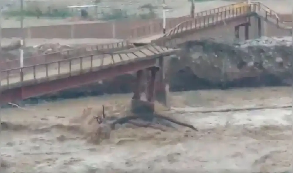 Chaclacayo: rotura de puente deja aislado a un sector de Huampaní | VIDEO