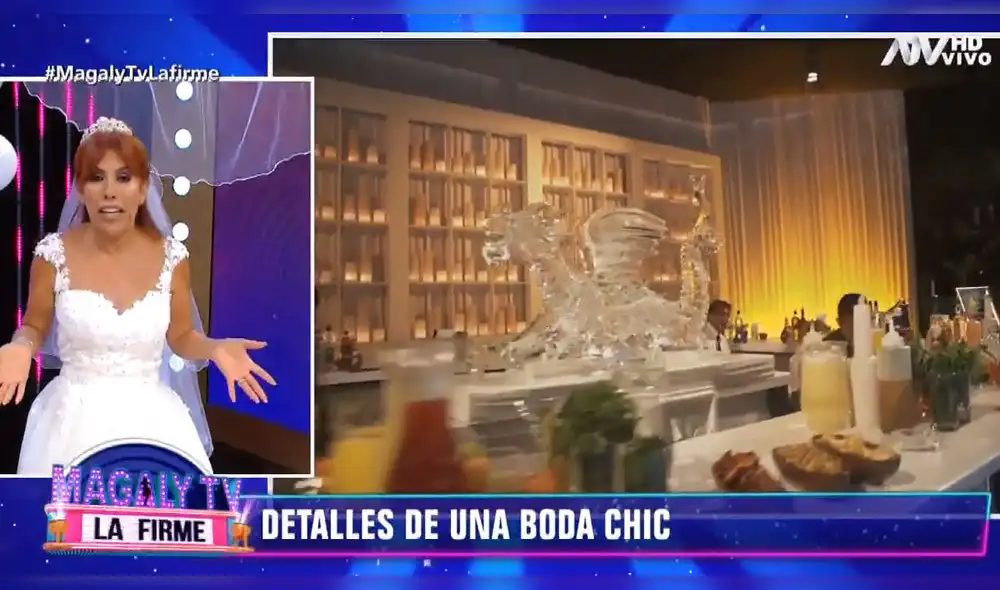 Magaly Medina funge de organizadora del fallido matrimonio de Sheyla Rojas