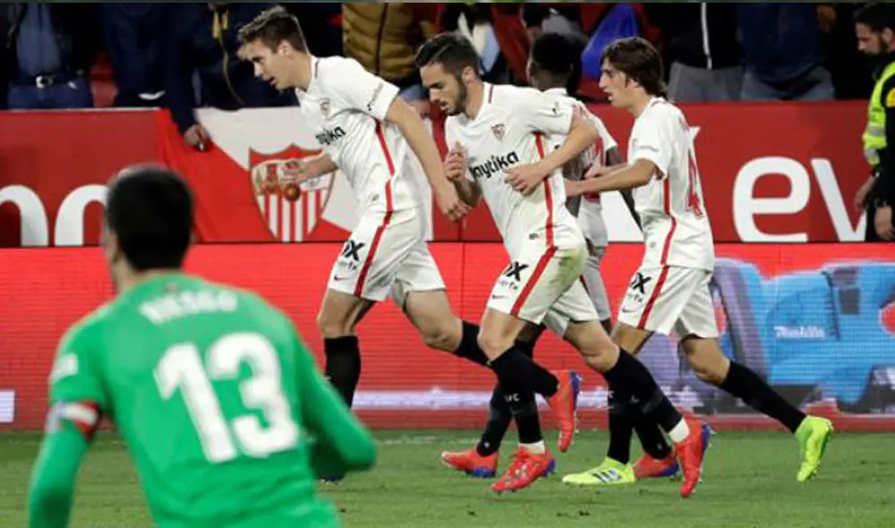 Sevilla vs Eibar por LaLiga Santander. | Foto: EFE
