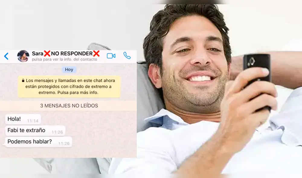 WhatsApp: Se percata que su expareja le mandó mensaje y actuó así