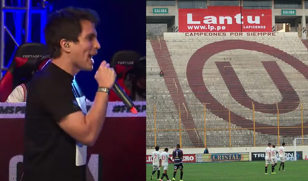 Enzo aludió al estadio Monumental para formular una rima contra su rival. Foto: Perú.com/Urban Roosters.