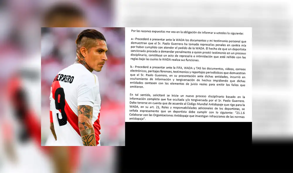 ¡Actividad deportiva de Paolo Guerrero peligra! Swissôtel enviará documentos a la WADA