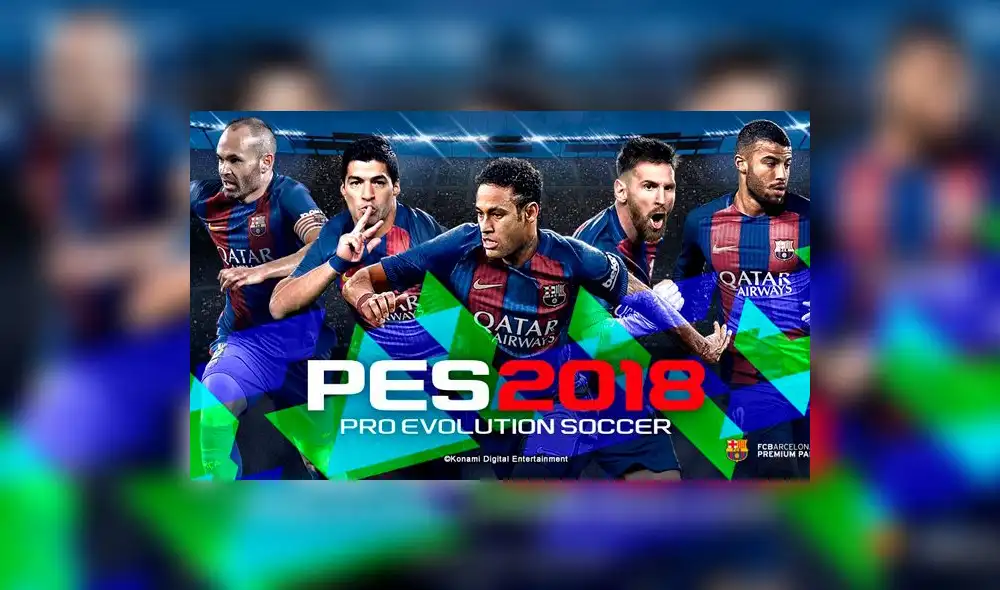 Youtube: Publican primer teaser de PES 2018 con un error sobre el Barcelona [VIDEO]