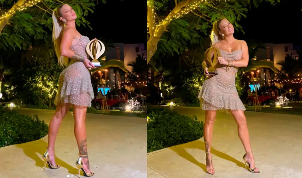 Leslie Shaw celebró su reconocimiento en los Premios Heat con sus fans en las redes sociales. Foto: @leslieshaw Instagram Leslie Shaw celebró su reconocimiento en los Premios Heat con sus fans en las redes sociales. Foto: @leslieshaw Instagram