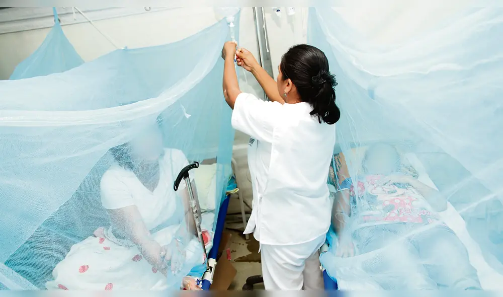 Cuidado. Casos sospechosos por dengue son atendidos en carpas.