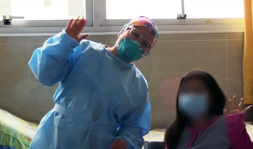 La joven fue operada de emergencia durante la pandemia. / Créditos: Cortesía INSN La joven fue operada de emergencia durante la pandemia. / Créditos: Cortesía INSN