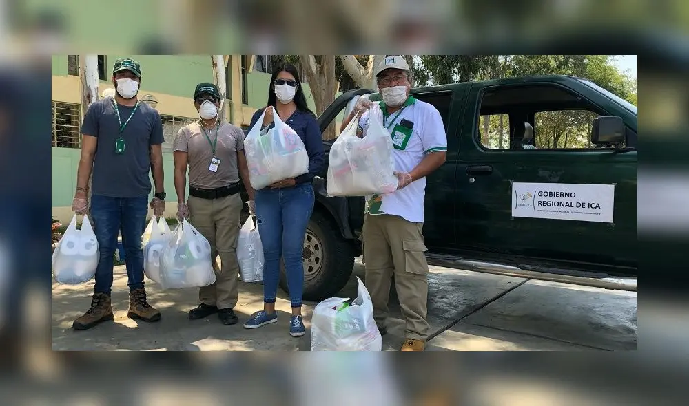 Alimentos para los sectores más vulnerables. Foto: Difusión