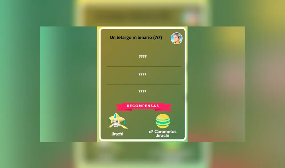 Séptima etapa de misiones de Jirachi en Pokémon GO. Séptima etapa de misiones de Jirachi en Pokémon GO.