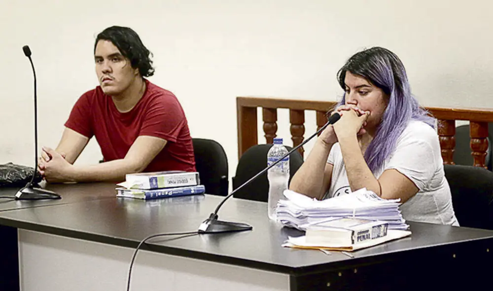 Acusados. Andrea Aguirre mintió hasta el final sobre lo ocurrido a Solsiret. Kevin la ayudó a desaparecer el cuerpo de la joven. (Foto: Mauricio Malca)