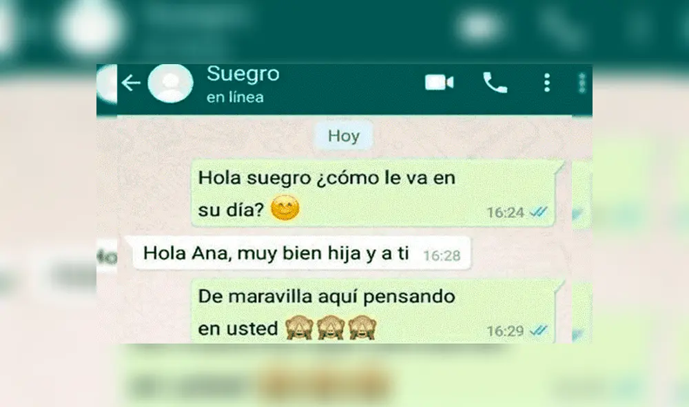 WhatsApp: Chica le envía foto íntima a su suegro y le da una polémica confesión [FOTOS] 