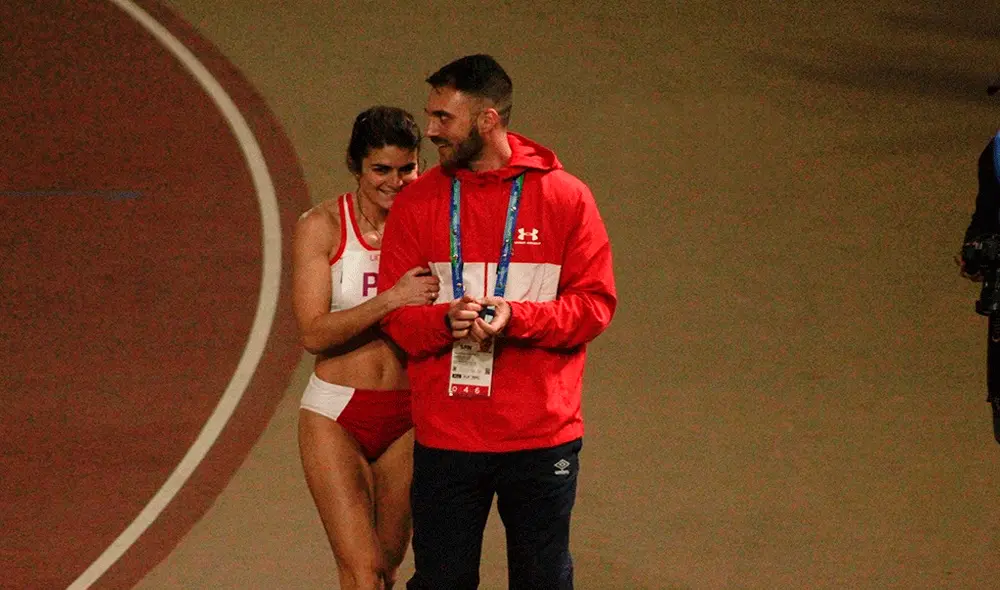 Paolo Martino recibió una propuesta de matrimonio en la pista atlética de los Juegos Panamericanos Lima 2019. | Foto: Elpoli.pe