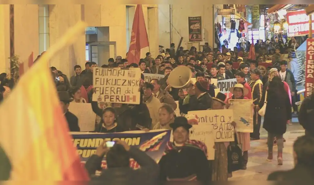 Protestas en regiones y el extranjero contra el indulto a Fujimori [VIDEO]
