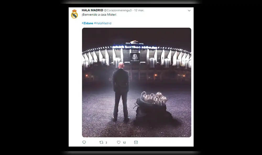 Volvió Zidane como DT del Real Madrid y las redes explotaron con los divertidos memes [FOTOS]
