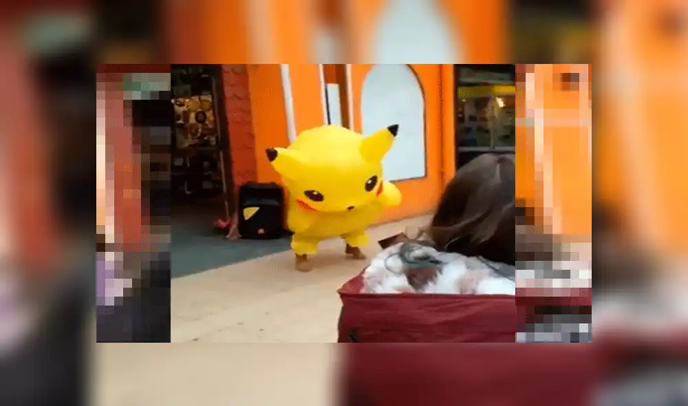 Facebook: Hombre disfrazado de Pikachu ofrece hilarante show hasta que sucede lo peor [VIDEO]