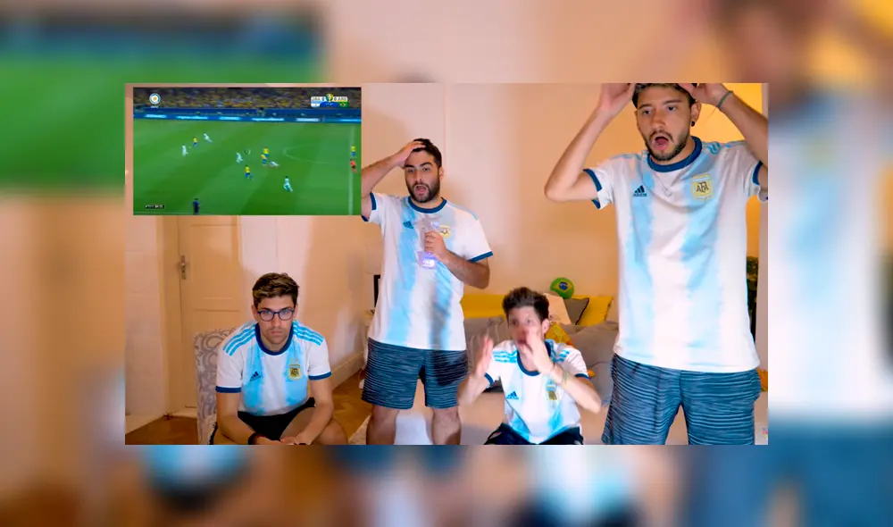 El grupo de hinchas argentinos conocidos como 'Los Displicentes' tuvieron un divertida reacción al partido de su selección.