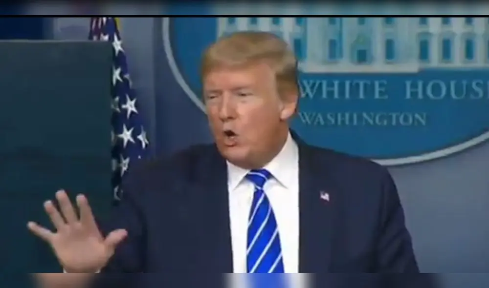 "Creo que se trata de una información falsa de CNN”, aseguró Trump. Foto: Captura.