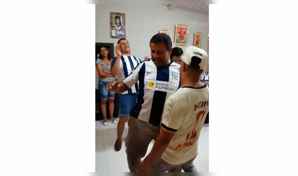 Hinchas de Alianza Lima y Universitario se meten tremendo clásico de baile. Foto: Captura de video.
