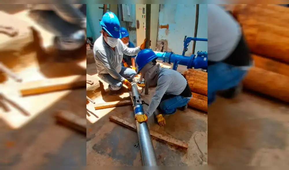 Reparan pozo que abastece de agua potable a Olmos.