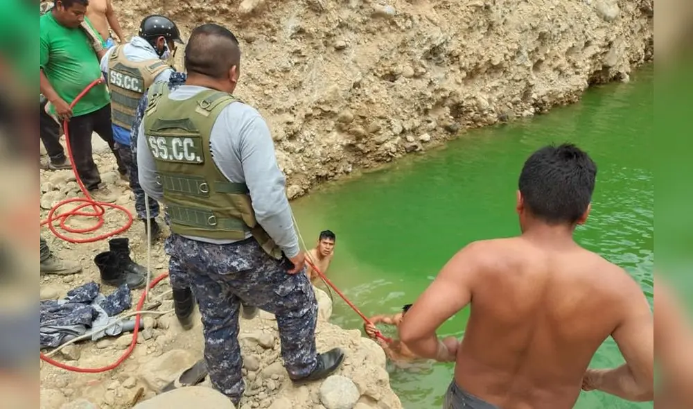 Personal de serenazgo de Chao, fue el que rescató el cuerpo.