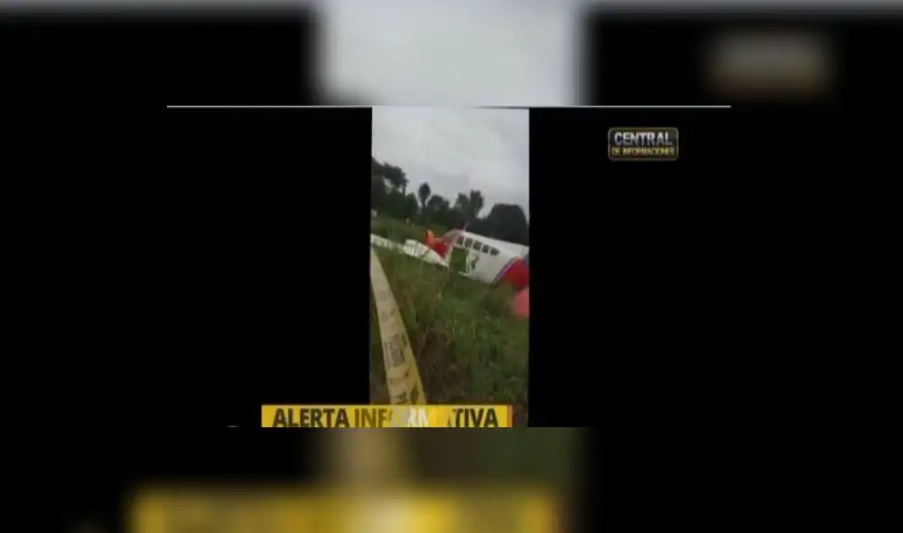 Avioneta se estrella al aterrizar en Yurimaguas 