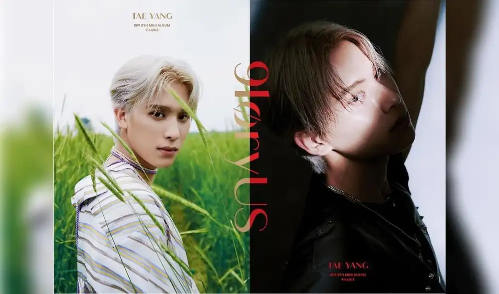 Jacket póster 'Summer Breeze' de  TAE YANG de SF9 para su octavo mini álbum 9loryUS. Crédito: Instagram