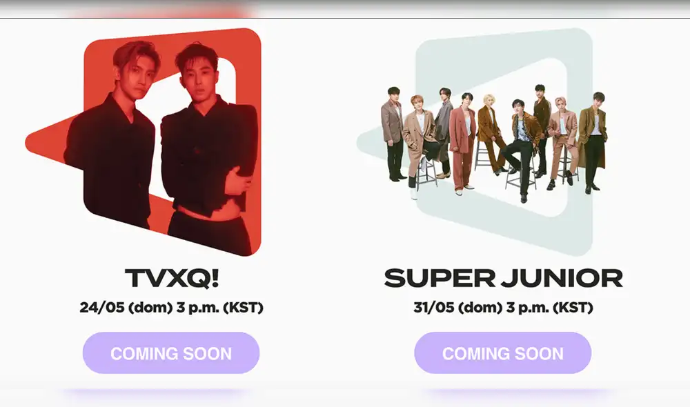 SUPER JUNIOR y TVXQ.