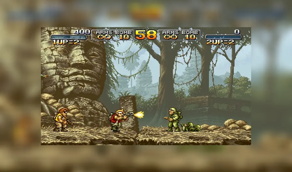 Desliza para ver las batallas finales de los tres primeros juegos de Metal Slug. Foto: Captura.