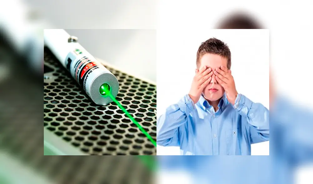 Niño de 12 años sufre daños irreparables en los ojos tras mirar fijamente a un puntero láser.