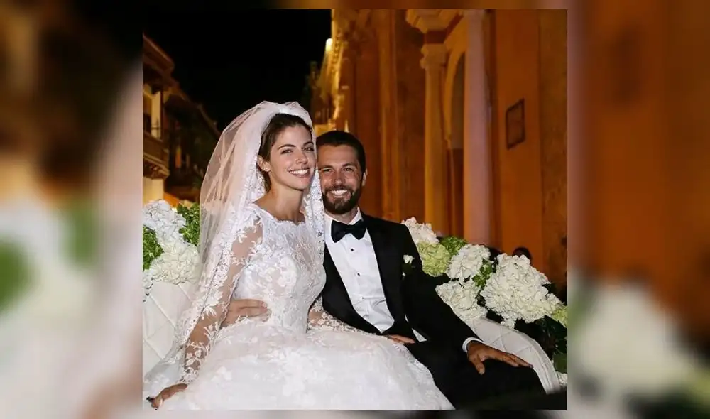 Stephanie Cayo lució como una princesa en su boda religiosa 