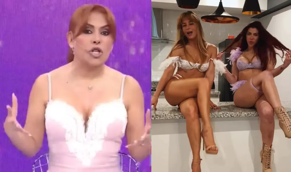 Magaly Medina presentó en su programa el detrás de cámaras del vídeo que Xoana González y Olenka Zimmermann grabaron para el Onlyfans. Magaly Medina presentó en su programa el detrás de cámaras del vídeo que Xoana González y Olenka Zimmermann grabaron para el Onlyfans.
